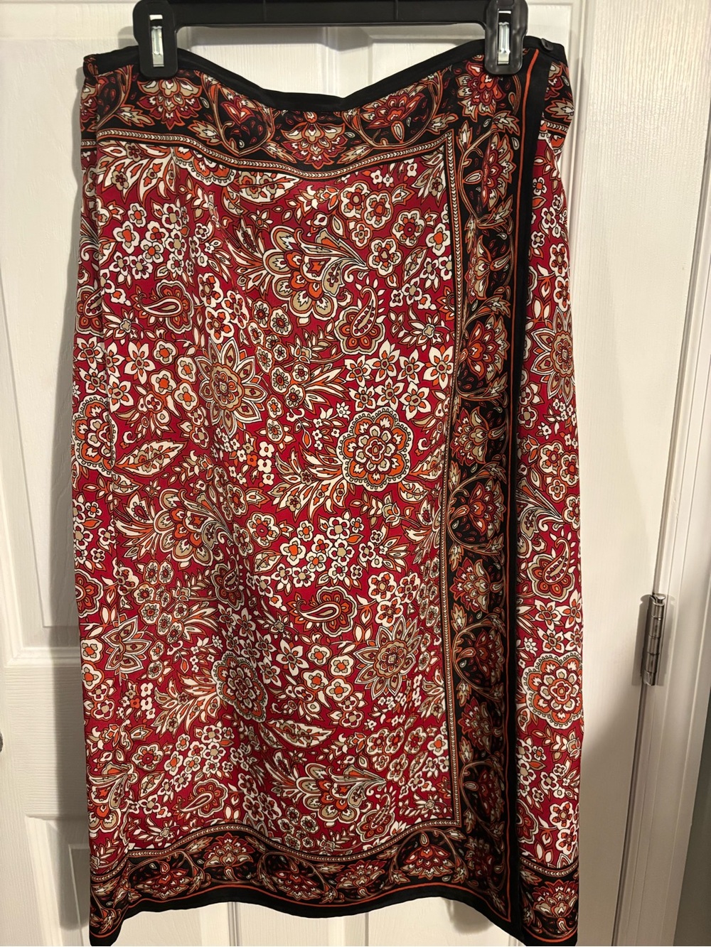 😍Sag Harbor Boho Wrap Style Midi Skirt -  Size 16